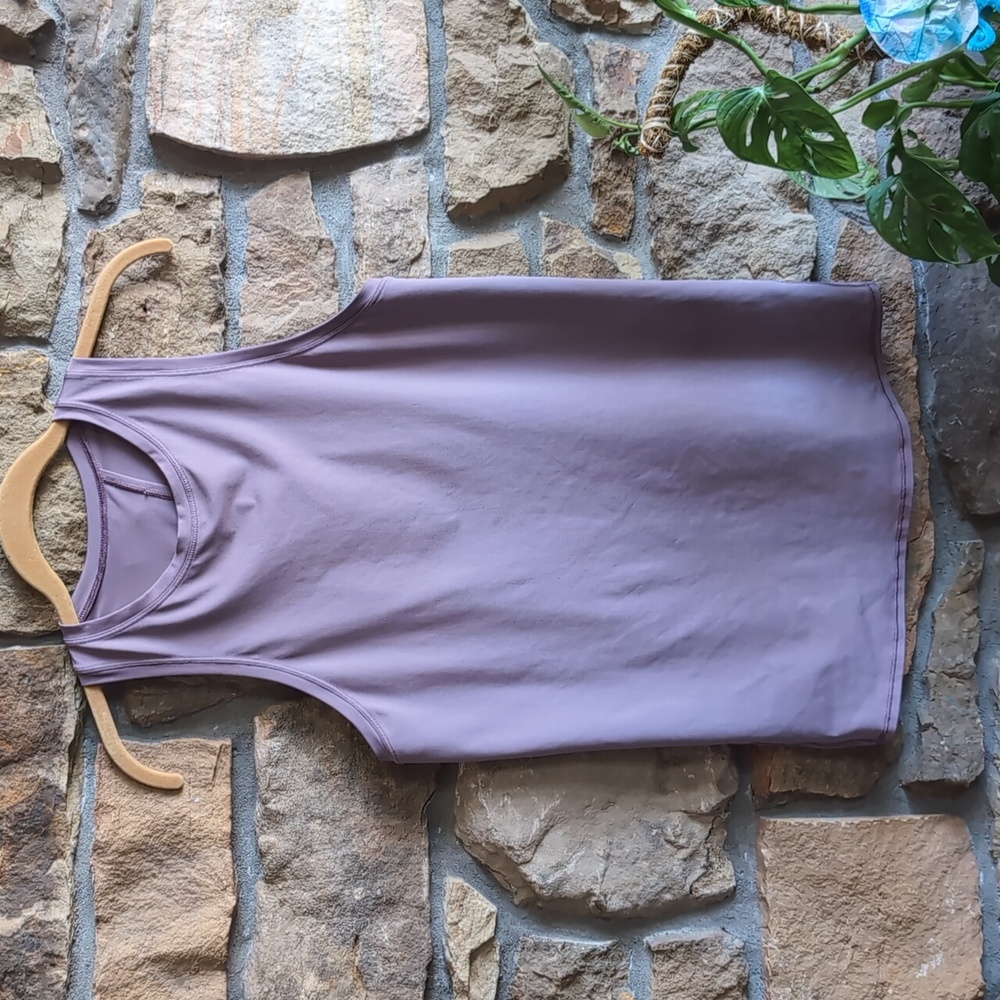Lululemon All Tied Up Tank Open Back Zinc Frosted Mulberry 8 - Picture 2 of 10